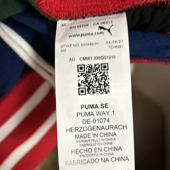 Puma HOOPMAN Black Fives SWEATS Men’s Large NWT - Picture 13 of 13